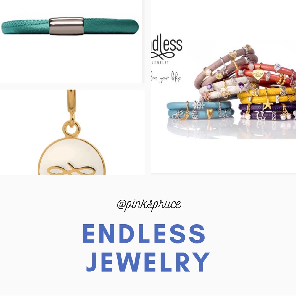 NIB Endless bracelet green bayou w/charm